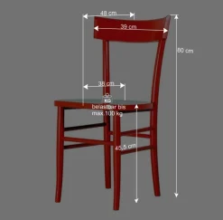 Wohnen Stühle<Esstischstuhl Henry in Rot (2er Set)