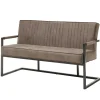 Wohnen Sitzbank<Esszimmer Bank in Taupe Microfaser - Runian