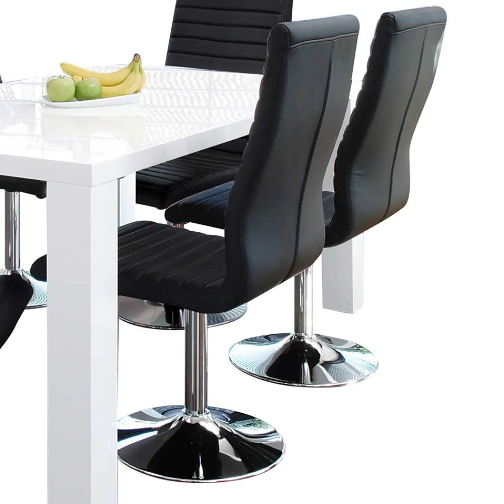 Wohnen Stühle<Esszimmer Drehstühle aus Kunstleder - Ragusca (4er Set)
