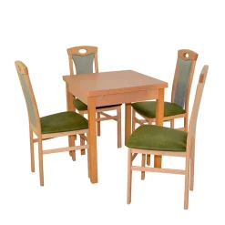 Wohnen Sitzgruppe<Esszimmer Essgruppe in Buche - Captino (fünfteilig)