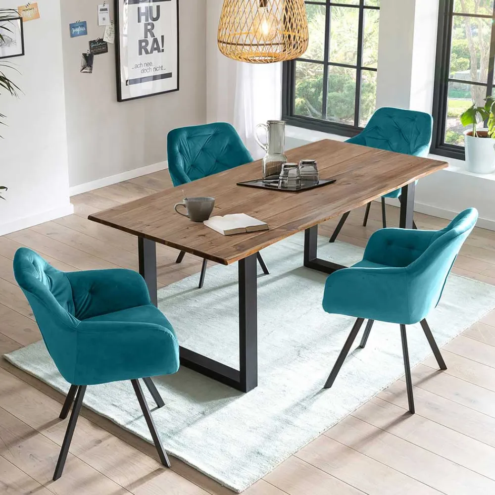 Wohnen Sitzgruppe<Esszimmer Essgruppe modern - Ebrus (fünfteilig)