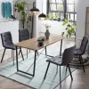 Wohnen Sitzgruppe<Esszimmer Esstischgruppe 140x70 cm - Ulividus (fünfteilig)
