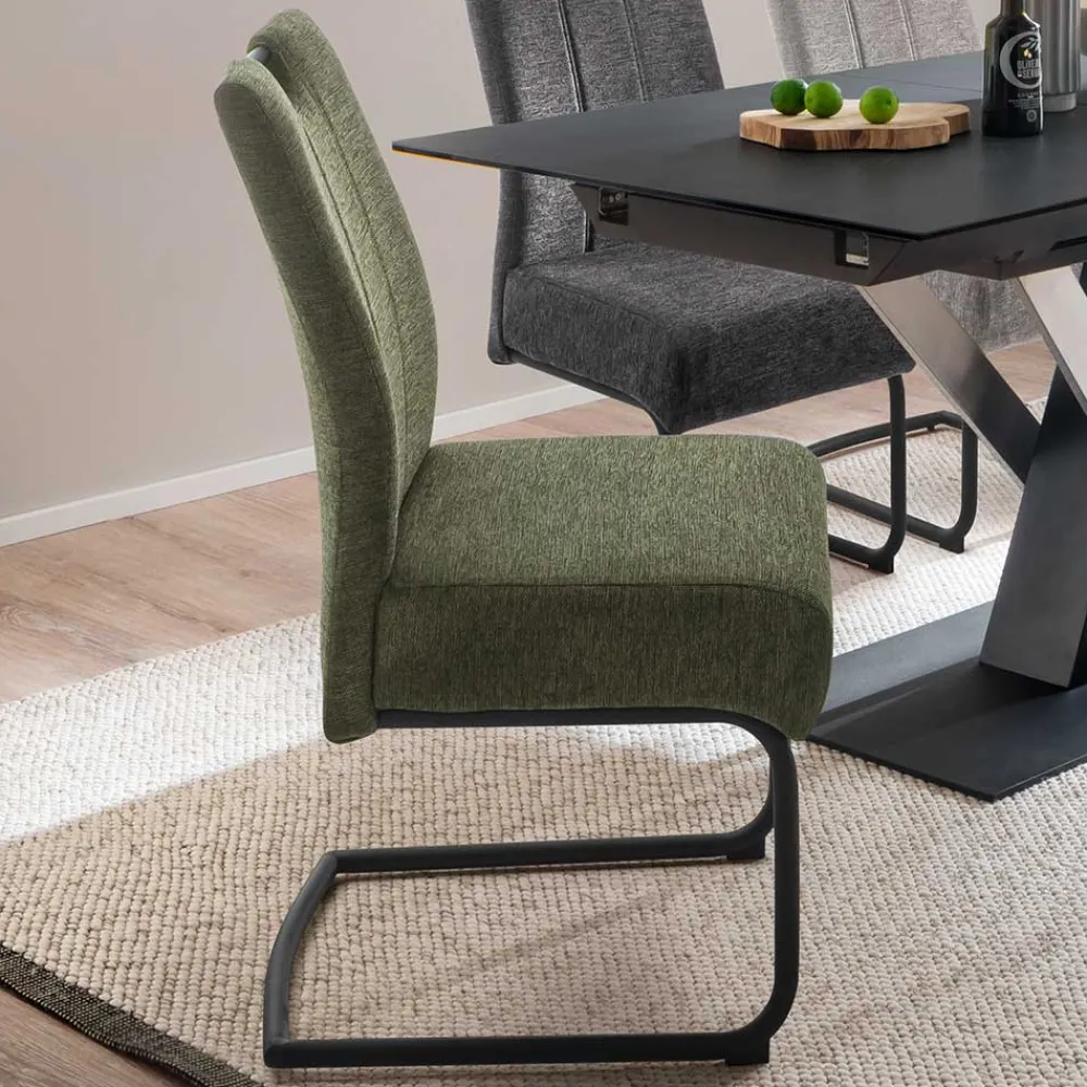 Wohnen Sessel<Esszimmer Freischwinger mit Federkern - Surci (2er Set)