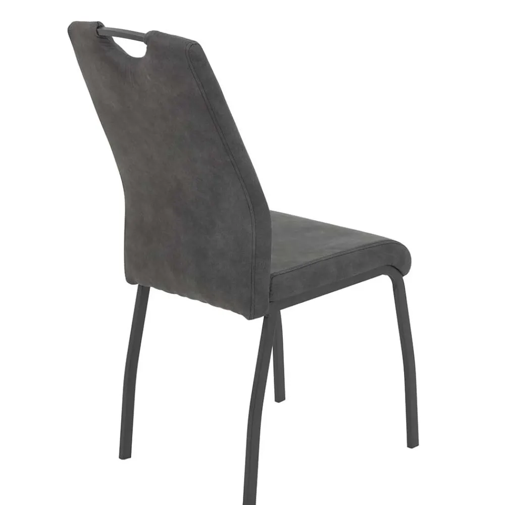 Wohnen Stühle<Esszimmer Hochlehner in Anthrazit - Luisanes (Set)