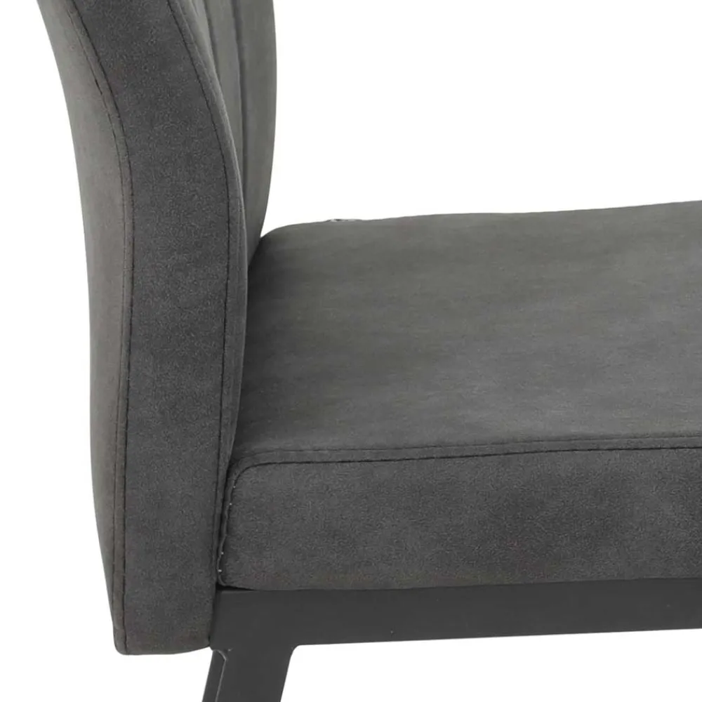 Wohnen Stühle<Esszimmer Hochlehner in Anthrazit - Luisanes (Set)