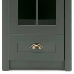 Wohnen Wohnwände<Esszimmer Möbel Set in Dunkelgrün - Niestov (vierteilig)