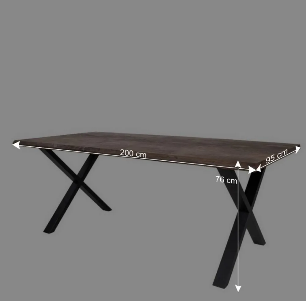 Wohnen Sitzgruppe<Esszimmer Möbel Set mit Tisch - Anjal (siebenteilig)