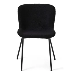 Wohnen Stühle<Esszimmer Polsterstuhl in Schwarz - Caleena (2er Set)