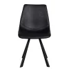 Wohnen Stühle<Esszimmer Schalenstuhl in Schwarz Merlin Kunstleder (2er Set)