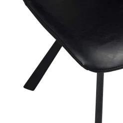 Wohnen Stühle<Esszimmer Schalenstuhl in Schwarz Merlin Kunstleder (2er Set)