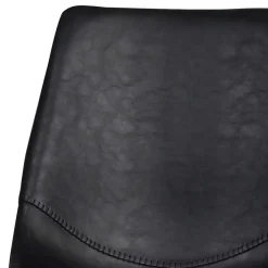 Wohnen Stühle<Esszimmer Schalenstuhl in Schwarz Merlin Kunstleder (2er Set)