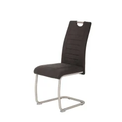 Wohnen Sessel<Esszimmer Schwingstuhl in Anthrazit - Zenca (Set)