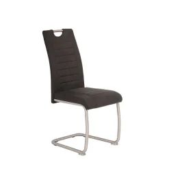 Wohnen Sessel<Esszimmer Schwingstuhl in Anthrazit - Zenca (Set)