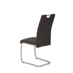 Wohnen Sessel<Esszimmer Schwingstuhl in Anthrazit - Zenca (Set)