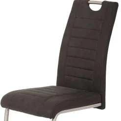 Wohnen Sessel<Esszimmer Schwingstuhl in Anthrazit - Zenca (Set)