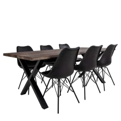Wohnen Sitzgruppe|Tische<Esszimmer Sitzgruppe als Set - Comi (siebenteilig)