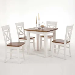 Wohnen Sitzgruppe<Esszimmer Sitzgruppe Barlad im Landhausstil (fünfteilig)