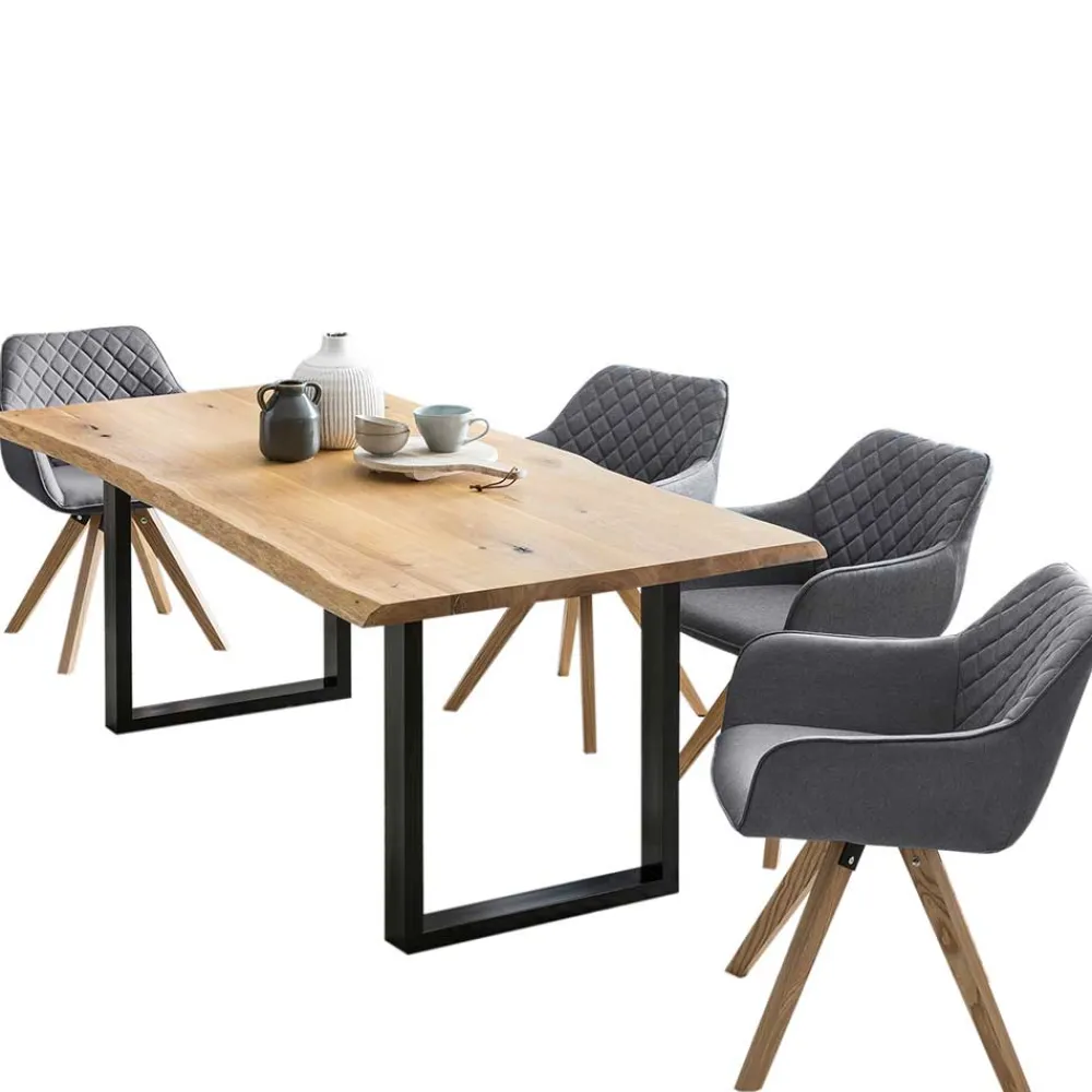 Wohnen Sitzgruppe<Esszimmer Tischgruppe für vier Personen - Irysma (fünfteilig)
