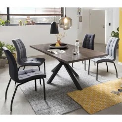Wohnen Sitzgruppe<Esszimmer Tischgruppe mit vier Sitzplätzen - Terry (fünfteilig)