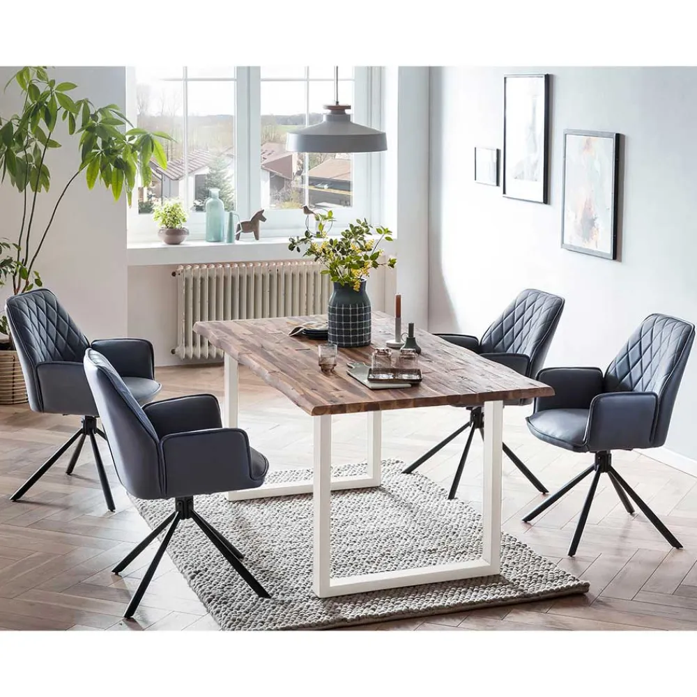 Wohnen Sitzgruppe<Esszimmer Tischgruppe modern - Robert (fünfteilig)