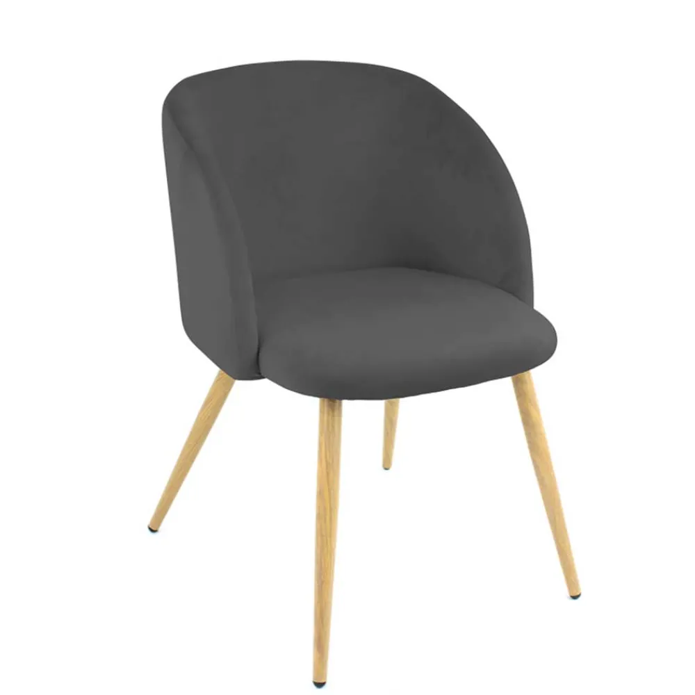 Wohnen Stühle<Esszimmer Tischsessel in Anthrazit - Tuzara (2er Set)