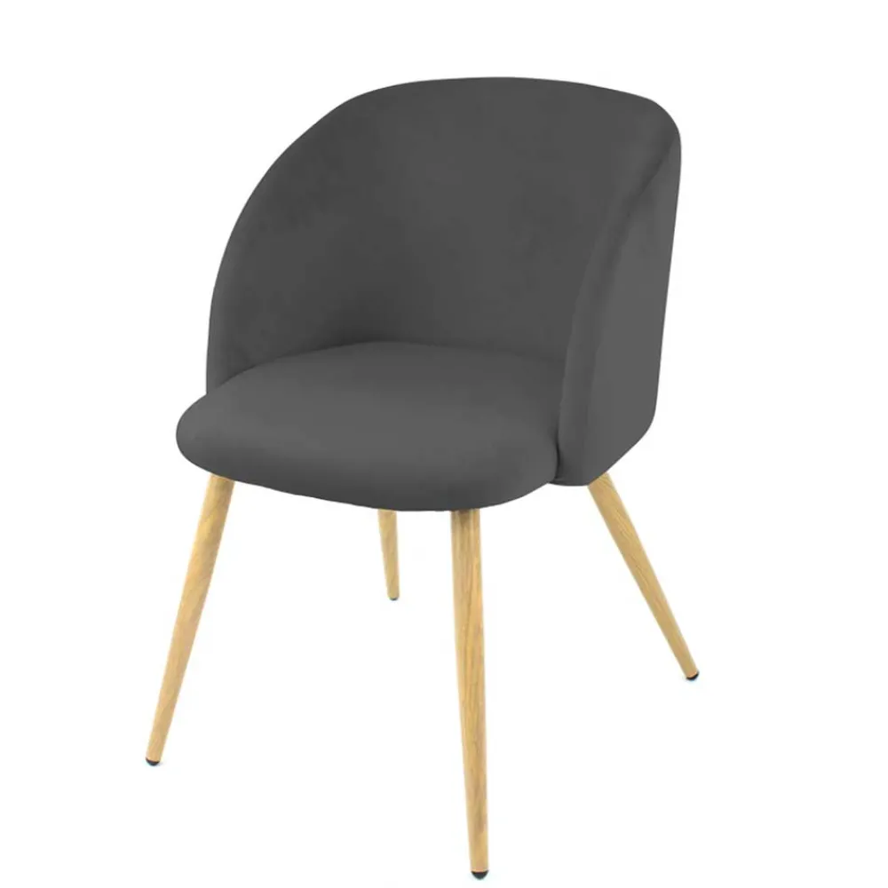 Wohnen Stühle<Esszimmer Tischsessel in Anthrazit - Tuzara (2er Set)