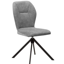 Wohnen Stühle<Esszimmer-Drehstühle in Grau - Bagana (2er Set)