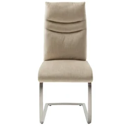 Wohnen Sessel<Esszimmer-Freischwinger in Cremeweiß - Gionno (2er Set)