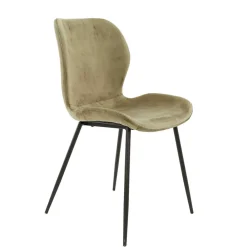 Wohnen Stühle<Esszimmerstühle aus Samt Beige - Maudez (4er Set)