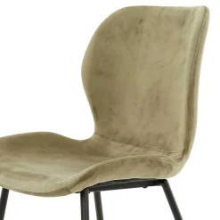 Wohnen Stühle<Esszimmerstühle aus Samt Beige - Maudez (4er Set)