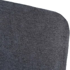 Wohnen Stühle<Esszimmerstühle in Dunkelgrau & Schwarz - Frees (2er Set)