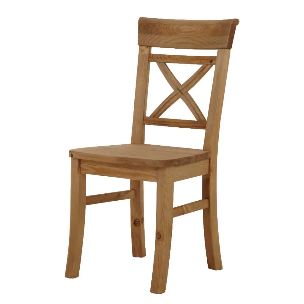 Wohnen Stühle<Esszimmerstuhl Giurgia im Landhaus Design (2er Set)