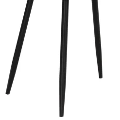 Wohnen Stühle<Esszimmerstuhl in Hellgrau und Schwarz - Kolage (4er Set)