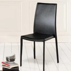 Wohnen Stühle<Esszimmerstuhl Luise in Schwarz (4er Set)