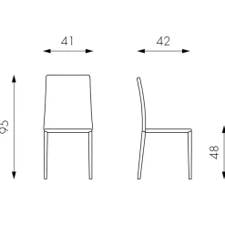 Wohnen Stühle<Esszimmerstuhl Luise in Schwarz (4er Set)