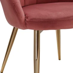 Wohnen Stühle<Extravaganter Armlehnenstuhl in Rosa Samt - Envus
