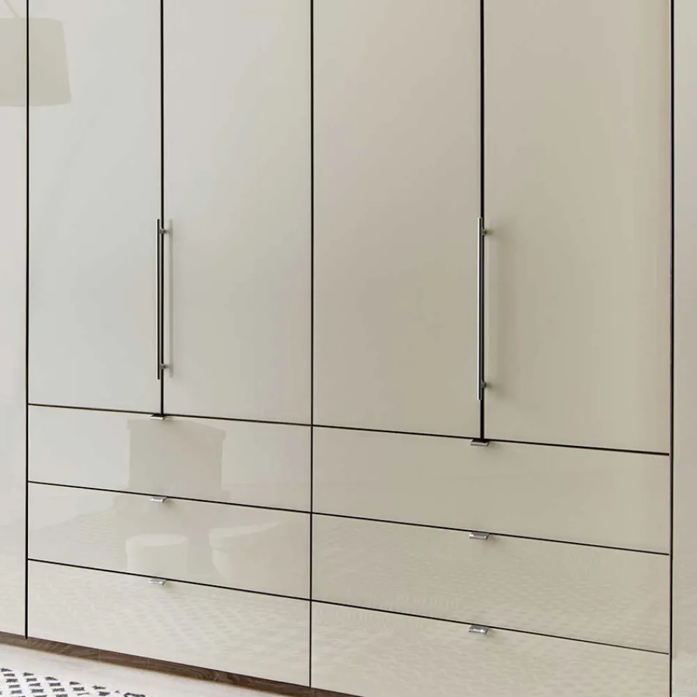 Wohnen Kleiderschränke|Schränke<Falttüren Kleiderschrank Friburgo in Creme Weiß