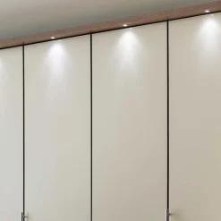 Wohnen Kleiderschränke|Schränke<Falttüren Kleiderschrank in Beige Glasfront - Budelli