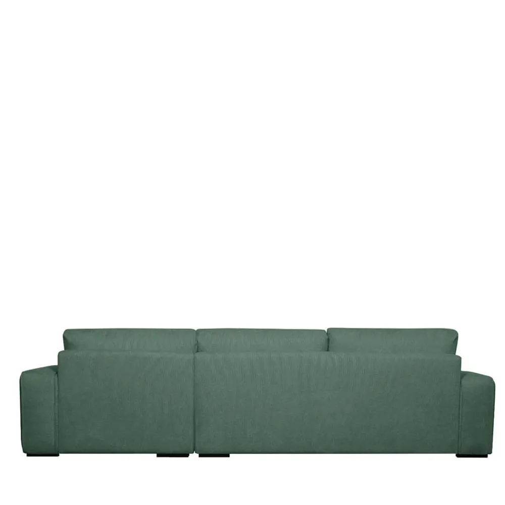 Wohnen Sofas<Federkern Ecksofa in Grün Stoffbezug - Tree