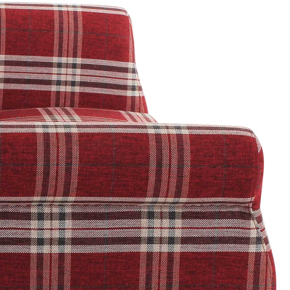 Wohnen Sofas<Federkern Küchensofa in Rot kariert - Sinael