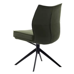Wohnen Stühle<Federkern Lederstühle in Oliv Grün - Synfrunia (2er Set)