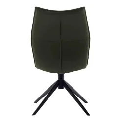 Wohnen Stühle<Federkern Lederstühle in Oliv Grün - Synfrunia (2er Set)
