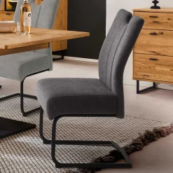 Wohnen Sessel<Federkern Polsterstühle mit Schwingfuß - Sanjuas (2er Set)
