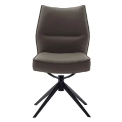 Wohnen Stühle<Federkern-Polsterstuhl aus Echtleder - Tamega (2er Set)
