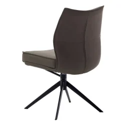 Wohnen Stühle<Federkern-Polsterstuhl aus Echtleder - Tamega (2er Set)