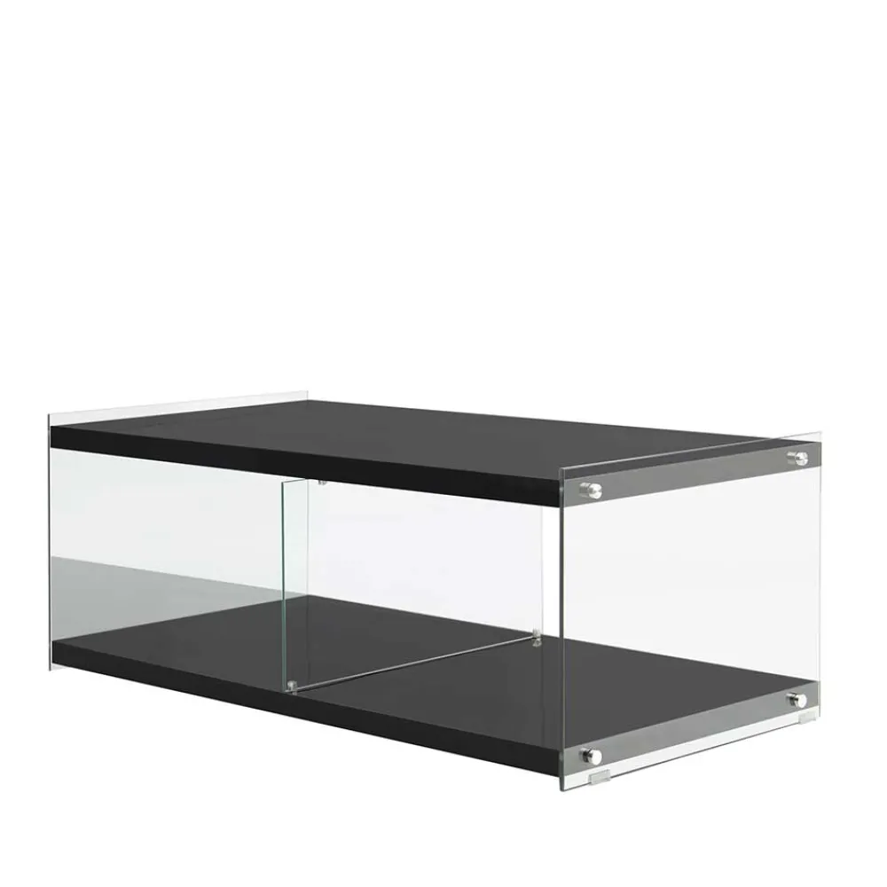 Wohnen Tv & Hifi-Möbel|Lowboards<Fernseher Tisch in Schwarz MDF - Sulara