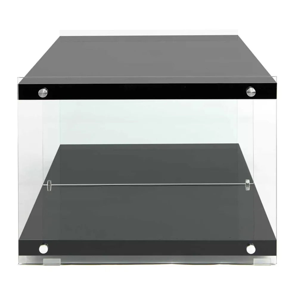 Wohnen Tv & Hifi-Möbel|Lowboards<Fernseher Tisch in Schwarz MDF - Sulara