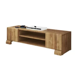 Wohnen Tv & Hifi-Möbel|Lowboards<Fernsehmöbel Vaskov aus Wildeiche Massivholz