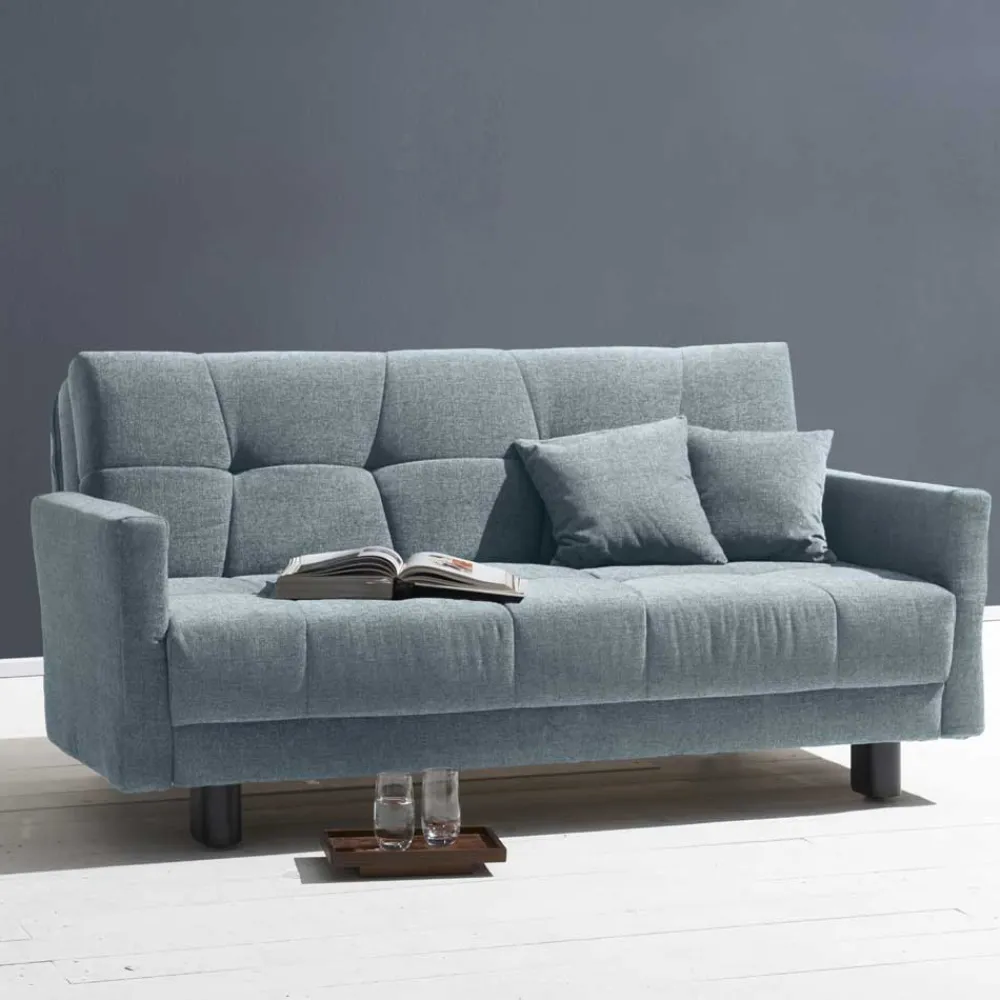 Wohnen Betten|Sofas<Flachgewebe Bettcouch in Hellblau - Zitizen