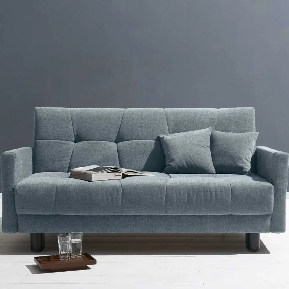 Wohnen Betten|Sofas<Flachgewebe Bettcouch in Hellblau - Zitizen